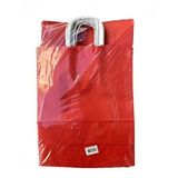 Büküm Saplı Kraft Kağıt Çanta Karton Hediyelik Poşet Torba - Kırmızı - 31x41 Cm. - 25 Adetlik Paket