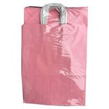 Büküm Saplı Kraft Kağıt Çanta Karton Hediyelik Poşet Torba - Pembe - 18x24 Cm. -25 Adetlik 4 Paket