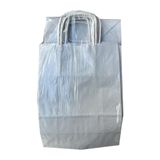 Büküm Saplı Kraft Kağıt Karton Hediyelik Çanta Poşet Torba - Gri - 31X41 Cm. - 50 Adet