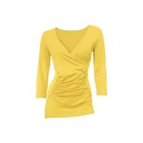 Bulalgiy Kadın Sarı 3/4 Kollu Tişört - BGA115362