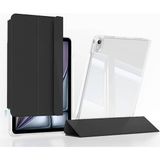 BuLand Store Apple iPad Air 13 2026 M4 Kılıf Magnetik Ayrılabilen Airbagli Slideguard Nubo Modern Kaydırma Korumalı Tablet Kılıfı - Siyah