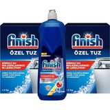 Bulaşık Makinesi Parlatıcı & Kurtucu, Limon, 800ML + Tuz, 2X1500GR - Genel