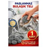 Bulaşık Teli Ovma Teli 1 Adet Pratik Ekonomik Toptel Sürtme Teli Lavabo Mutfak Banyo Temizlik Teli Sert Yüzey İçin