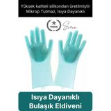 #Bulaşıkeldiveni Isıya Dayanıklı Rahat Sağlam Silikon Bulaşık Yıkama Eldiveni Fırçası Temizlik