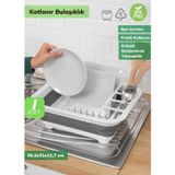 Bulaşıklık Katlanır Tabaklık Bardaklık Silikon Tabaklık Bpa Free