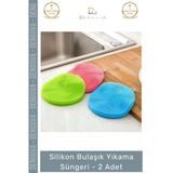 #Bulaşıksüngeri Hijyenik Dayanıklı Esnek Mutfak Temizleme Pratik Silikon Bulaşık Yıkama Süngeri - 2 Adet