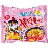 Buldak Carbo Ramen Noodle 130 g – Güney Kore Usulü Hafif Acılı Kremalı Tavuk Aromalı Hızlı Hazır Noodle
