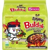 Buldak Jjajang Kore Siyah Fasulye Soslu Ramen 140 gr 5'li Paket Helal Lezzetli Noodle