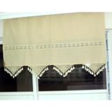 Buldan 140x250 El İşi Dantelli Naturel Perde