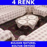 Buldan 3+2+1+1 Pamuklu Standart Koltuk Çekyat Örtüsü