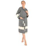 Buldan Concept Celena Peştamal Bornoz Siyah, Siyah, L, Unisex