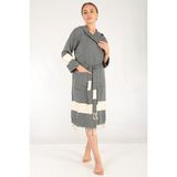Buldan Concept Celena Peştemal Bornoz Siyah - 2XL