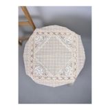 Buldan Concept Fiskos Sehap Örtüsü Dantelli, Krem, 100 X 100,