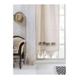 Buldan Concept Kaneviçe Nakışlı Perde, Turuncu, 160 X 220,