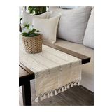 Buldan CSN Tekstil Pamuklu Şal Motif Dantel Örgü Runner