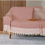 Buldan Işi Kaymaz Pamuklu Koltuk Örtüsü 170X210 cm Koltuk Şalı Çekyat Kanepe Örtüsü (Kire - 0,6 x 19 x 29 cm - Çok Renkli