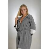 Buldan Store Elmas Bornoz S-M L-XL %100 Pamuk - L - XL - Antrasit