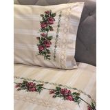 Buldan Store Kaneviçe Nevresim Takımı El Işlemeli Tek Kişilik (Kırmızı) - 160 x 220 cm