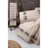Buldan Store Kaneviçe Nevresim Takımı El Işlemeli Tek Kişilik (Mor) - 160 x 220 cm