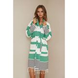 Buldan Store Marin Bornoz S-M L-XL %100 Pamuk - S - M - Yeşil