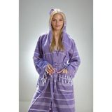 Buldan Store Sultan Bornoz S-M L-XL %100 Pamuk - S - M - Mor