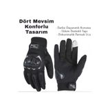 Buldug Motosiklet Eldiveni Koruyucu Dokunmatik – Nefes Alabilir Yaz/Kış Eldiveni M-L-XL