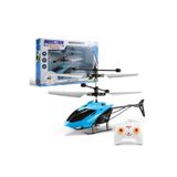 Buldug Sensörlü Uçan Helikopter Drone – USB Şarjlı, LED Işıklı, Dayanıklı Mini RC Helikopter (Mavi)