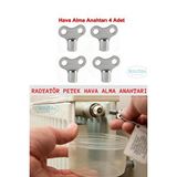 Bulitra Kalorifer Radyatör Petek Havlupan Hava Alma Anahtarı Purjör4 Adet