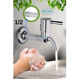BULİTRA Su Armatürleri Çubuk Kol Aç Kapa Tek Girişli Banyo Tuvalet Bahçe Musluğu (pirinç)