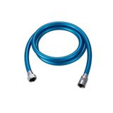 Bulitra Su Armatürleri Pvc Kaplama Spiral Duş Hortumu Mavi Kırılmaz Kopmaz Banyo Duş Hortumu ( 150 Cm)
