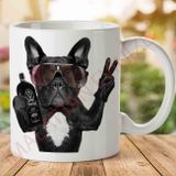 Bulldog Hangover Baskılı Kupa