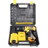 Bulldozer 2 Makine Ve Aksesuar Set Taşlama Polisaj Zımpara Makinesi ve Akülü Vidalama Makinesi
