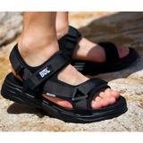 Bulldozer 231479 Erkek Outdoor Spor Premium Cırtlı Sandalet - Siyah