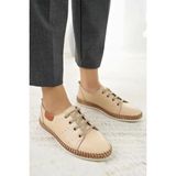 Bulldozer 231749 Kadın Hakiki Deri Smart Casual Spor Ayakkabı - Bej