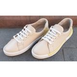 Bulldozer 231759 Kadın Hakiki Deri Sneaker Ayakkabı - Bej - Sarı