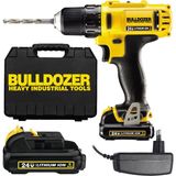 Bulldozer 24 V 5 Ah Darbeli Metal Dişli Şanzuman Çift Akülü Şarjlı Vidalama Matkap