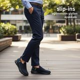 Bulldozer 241404 Erkek Ithal Ultra Comfort Taban Slip-Ins Eğilmeden Giyilen Bağcıksız Spor Ayakkabı - Siyah