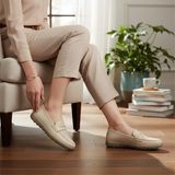 Bulldozer 261974 Kadın Hakiki Deri Anatomik Jel Taban Günlük Comfort Loafer Ayakkabı - Bej