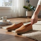 Bulldozer 261974 Kadın Hakiki Deri Anatomik Jel Taban Günlük Comfort Loafer Ayakkabı