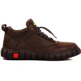 Bulldozer Kahve Nubuk Deri Sneaker Erkek Bot - Renkli