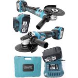Bulldozer Profesyonel 36V Kömürsüz Çift Akülü Şarjlı Avuç Taşlama Spiral Brushless