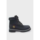Bulldozer Unisex Cat Stil Deri Bot Nubuk Siyah BUL-240202