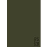 Bullet Agenda 2025-2026 – Vert Kaki: Semainier (1 semaine sur 2 pages) | Format moyen - A5 | 15x21 cm | Bullet journal | To do list | Lignes et heures | Energie & motivation