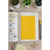 Bullet Journal El Yazısı Küçük Harf Şablon Cetvel - Günlük Notlar Için