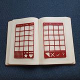 Bullet Journal Takvim 2'li Şablon Cetvel Set - Haftalık & Aylık Planlama Cetveli - Kırmızı