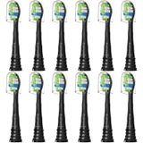 Bullnas Philips Sonicare ProtectiveClean 6100, 5100, 4100 Elektrikli Diş Fırçası, Sonicare DiamondClean HX6062/95 için W Diş Fırçası Yedek Başlığı, Siyah