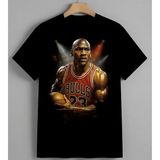 Bulls Basketbol Spor Ikonu Syh Unisex Erkek Kadın Oversize Tişört Siyah