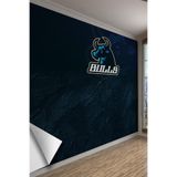 Bulls Takım Ruhu Spor Salonu & Fitness Tek Parça Tekstil Poster Duvar Kağıdı, 100 x 100