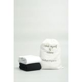 Buluş Organic 2'li Siyah, Beyaz Yarım Konç Havlu Tabanlı Erkek Spor & Tenis Çorabı - Siyah - Beyaz - 40 - 44