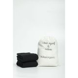 Buluş Organic 2'li Siyah Yarım Konç Havlu Tabanlı Erkek Spor & Tenis Çorabı - 40 - 44
